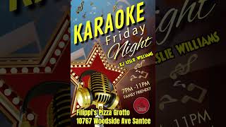 Karaoke Friday Night Filippis Santee Master [upl. by Aiza]