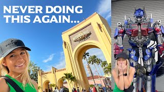 I was Embarrassed by a Transformer at Universal Studios Orlando Vlog [upl. by Jeconiah]