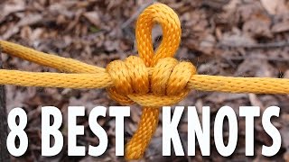 8 KNOTS You Need to Know  How to tie knots that you will actually use [upl. by Uball147]