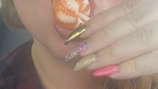 Lollipop  Kiss Teeth tapping ASMR [upl. by Lamb]