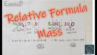 Relative Formula Mass amp Relative Molecular Mass Calculations  A Range Of Worked Examples [upl. by Rolyak299]