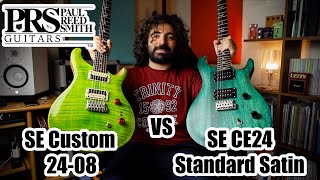 PRS SE CE24 Standard Satin vs PRS SE Custom 2408 [upl. by Drazze]