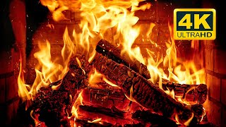 🔥 Cozy Fireplace 4K 12 HOURS Fireplace with Crackling Fire Sounds Crackling Fireplace 4K [upl. by Valora]