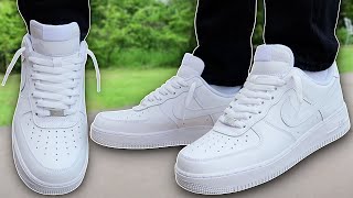 How To Lace Nike Air Force 1s Loosely BEST WAY [upl. by Ahras]