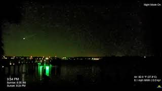 Meteorite Caught on Siesta Key Live Cam [upl. by Canica598]