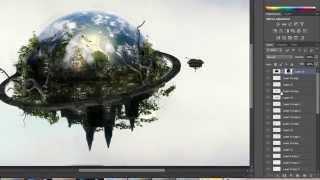 Surviving planet  Photoshop cs6  Speed art [upl. by Katzir]