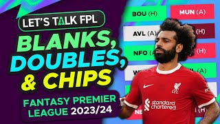 MY ULTIMATE BLANK DOUBLE AND CHIP STRATEGY GUIDE  Fantasy Premier League Tips 202324 [upl. by Myrtle]