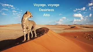 Voyage voyage  Desirless  Alto [upl. by Maighdlin198]