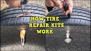 How Tire Repair Kits Work  With Internal Views [upl. by Pete]