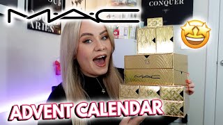 MAC ADVENT CALENDAR UNBOXING 2024 ✨ THE GIFT OF GOLD WORTH £445 ✨ MISS BOUX [upl. by Eceirahs]