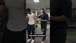 Full Arms Workout 💪 armsworkout gymworkout bicepexercise navfitness fitness fitindia [upl. by Asilehc]