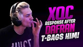 XQCs Response To Dafran TBagging Him  Overwatch [upl. by Ogaitnas]