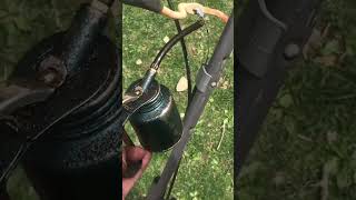 “fixing” SEIZED CABLE on lawnmower briggs amp stratton honda [upl. by Munshi582]