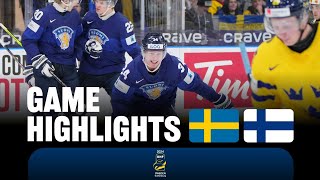 Highlights Sweden vs Finland  2024 WorldJuniors [upl. by Uni]