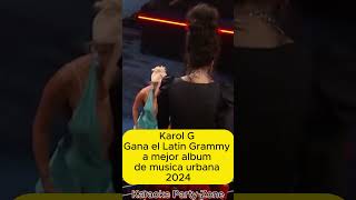 Karol G Gana Latin Grammy 2024 musica urbana [upl. by Anallij511]