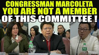 CONGRESSMAN MARCOLETA YOU ARE NOT A MEMBER OF THIS COMMITTEE [upl. by Tompkins]