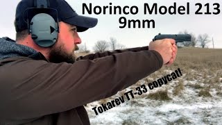 Shooting the Norinco 213 9mm [upl. by Nalad]