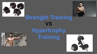 Strength Training VS Hypertrophy Training EXPLAINED [upl. by Ailido]