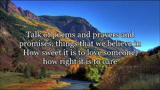 karaoke poems prayers and promises john denver [upl. by Bithia206]