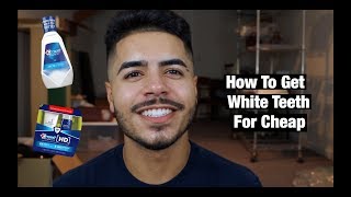 How I Get White Teeth For Cheap No Whitestrips [upl. by Euqimod]