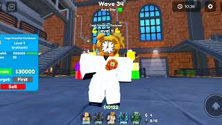 OMG I GOT THE NEW COMMANDER CAMERAMAN CLOCK FACTORY GAMEPLAY  Roblox Toilet Tower Defense [upl. by Notyarb]