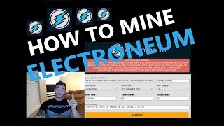 HOW TO MINE ELECTRONEUM [upl. by Roswald956]