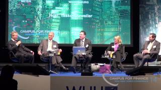 Panel Discussion  quotA World of Cheap Moneyquot at WHU New Years Conference 2014 [upl. by Keldon7]