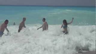 Lefkada  Kathisma beach waves 2012 [upl. by Seton]