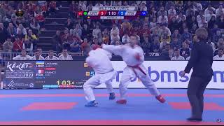 Stanislav Horuna vs Jessie da Costa  Male Kumite Team  EKF Senior Spain 2023 [upl. by Suzetta937]