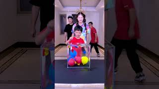 Who Can Pop The Balloon Underwater Funnyfamily Partygames [upl. by Asset]