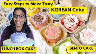 Korean CakeWhite Chocolate Bento Cake  Lunch box cake recipe  Must Try ukexplorebites bentocake [upl. by Harret]