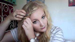 hair tutorial fringe plait [upl. by Aicilif]