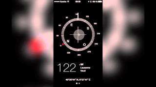 iOS 7  la nouvelle boussole et un niveau [upl. by Sinne759]