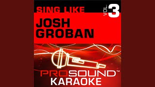 O Holy Night Karaoke with Background Vocals In the Style of Josh Groban [upl. by Eidnarb]