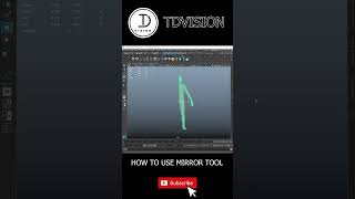 How to use mirror tool in maya3Dviralreels short01 [upl. by Lezti111]