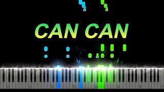 Offenbach  Can Can Piano Tutorial [upl. by Selin]