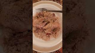 Boiled Chicken Drumsticks In Chicken Gravy Over Brown Rice [upl. by Yemiaj]