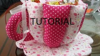 TAZZA IN STOFFA TUTORIAL [upl. by Jac121]