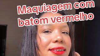 Maquiagem com batom vermelho [upl. by Zelazny909]