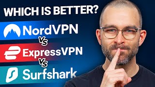 NordVPN vs Surfshark vs ExpressVPN  Ultimate BEST VPN comparison [upl. by Steinke848]