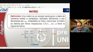 INTRODUCCIÓN A LAS MATRICES DE FUNCIONES CEPRE UNI 2024 ALGEBRA SEMANA 13 parte 1 cepreuni [upl. by Anicul]