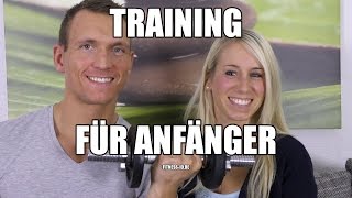 TRAINING FÜR ANFÄNGER  ANFÄNGER TRAININGS PLAN  FITNESSIDDE [upl. by Assetniuq449]