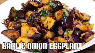 Eggplant Stir Fried  Quick and Delicious Eggplant Recipe  Garlic Brinjal Recipe [upl. by Sherborne277]