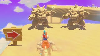 Plessies Dune Downhill Green Stars  Stamp Location  World Bowser2 SUPER MARIO 3D WORLD [upl. by Drehcir]