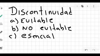 Discontinuidad Evitable [upl. by Ripley]