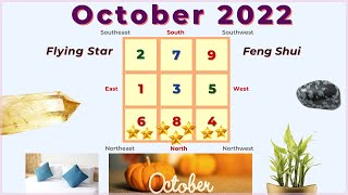 October 2022 Flying Star Feng Shui Chart Analysis and 5element suggestions [upl. by Nimaynib]