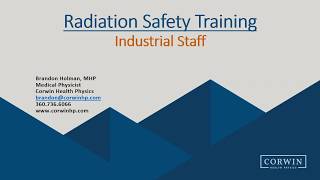 Radiation Safety Training for Industrial XRay [upl. by Tobin]