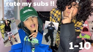 rating my subscribers fits with my brother  ♡ [upl. by Divan]