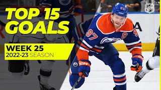 MustSee NHL Goals of Week 25  McDavid Lafrenière Pettersson  202223 Season [upl. by Milty123]