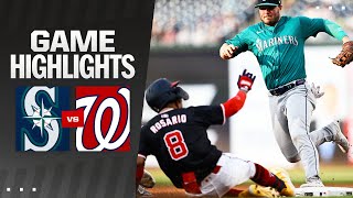 Mariners vs Nationals Game Highlights 52424  MLB Highlights [upl. by Ennoirb725]